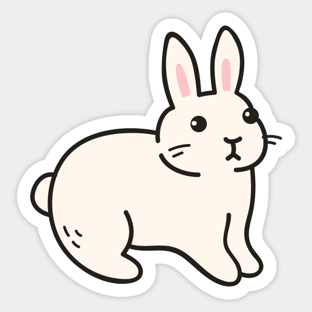 Cute Bunny Rabbit Doodle Drawing Sticker by SLAG_Creative